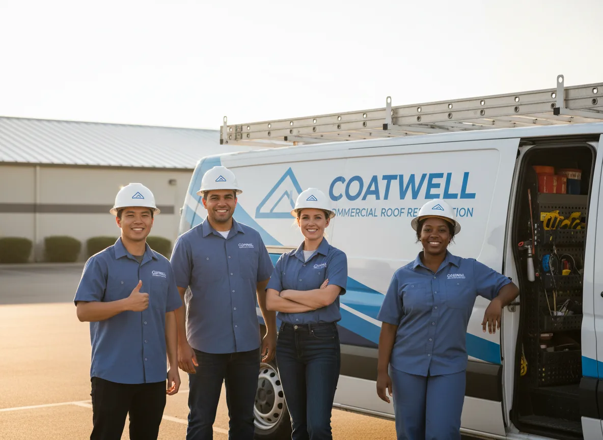 Commercial roof coating company in Esmond, IL